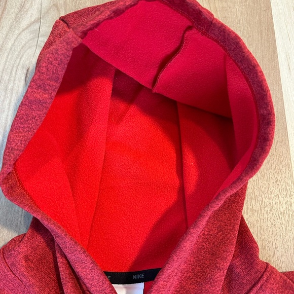 Nike Men's Therma-Fit Pullover Fitness Hoodie Red Heather Sz L - Picture 12 of 15